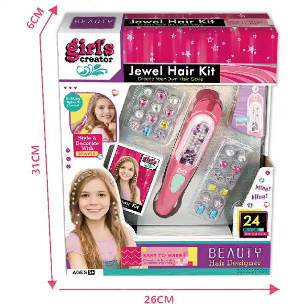 Набор для украшения волос драгоценными камнями