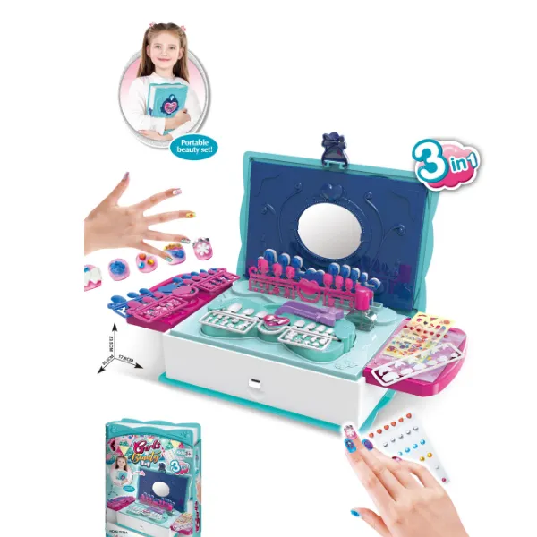Cutiuță 3 in 1 cu accesorii pentru manichiura