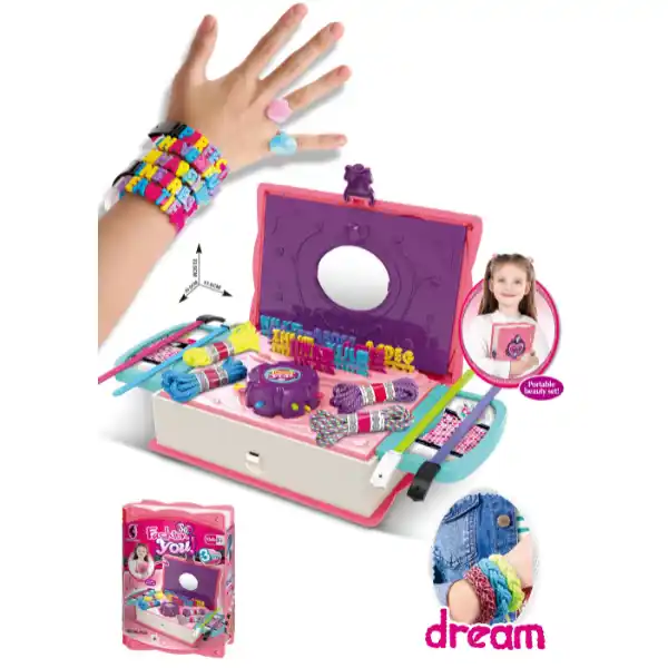 Шкатулка 3 в 1 с аксессуарами для изготовления браслетов