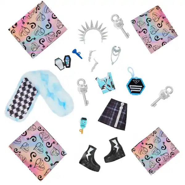 Set de joc Monster High “Frankie Stein și secrete din șifonier”, cu accesorii