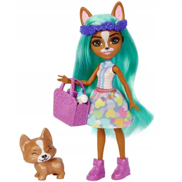 Enchantimals colecția Prietenii bebeluși „Corgi Krizia și Shuo”