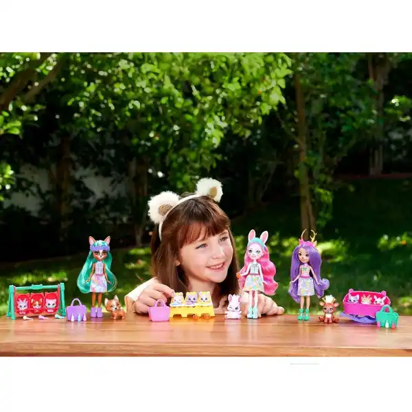 Enchantimals colecția Prietenii bebeluși „Corgi Krizia și Shuo”