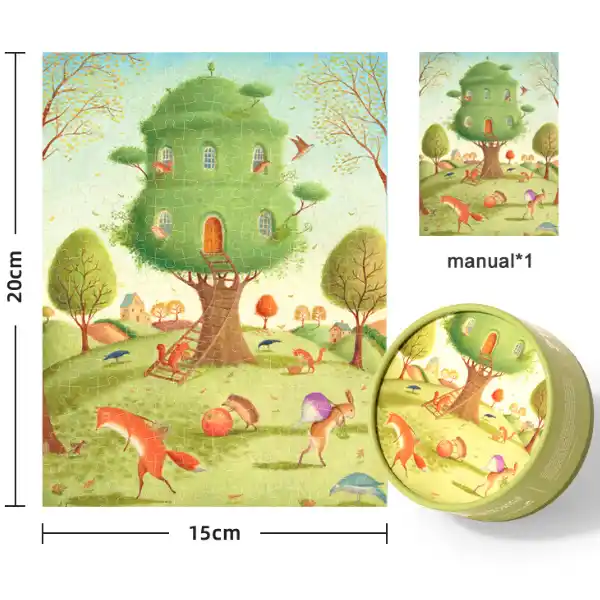 Puzzle „Vecini ocupați”, serie de buzunar, 216 elem.