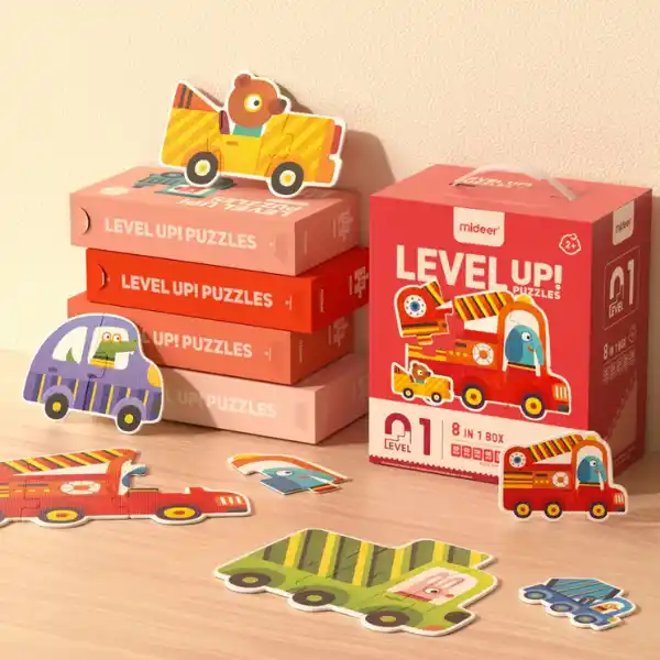 Seria de puzzle-uri „Transport”, 8 în 1, nivelul 1