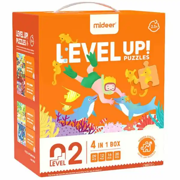 Серия пазлов “Сцены из жизни” 4 в 1, уровень 2