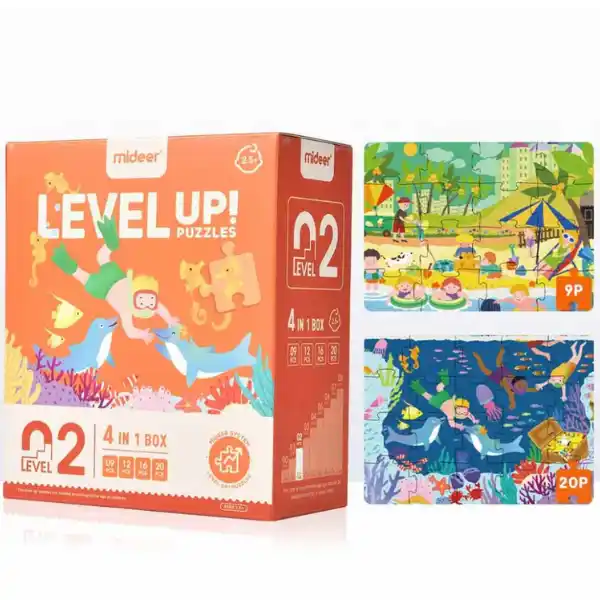 Серия пазлов “Сцены из жизни” 4 в 1, уровень 2