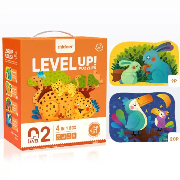 Серия пазлов “Мама и малыш” 4 в 1, уровень 2