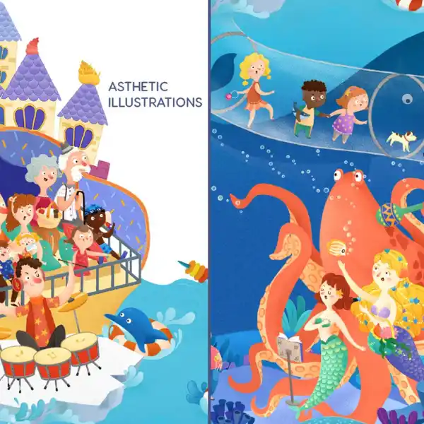 Серия пазлов “Мама и малыш” 4 в 1, уровень 2