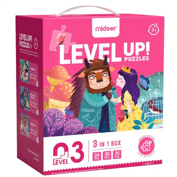 Seria de puzzle-uri „Aventurile prințeselor”, 3 în 1, nivelul 3