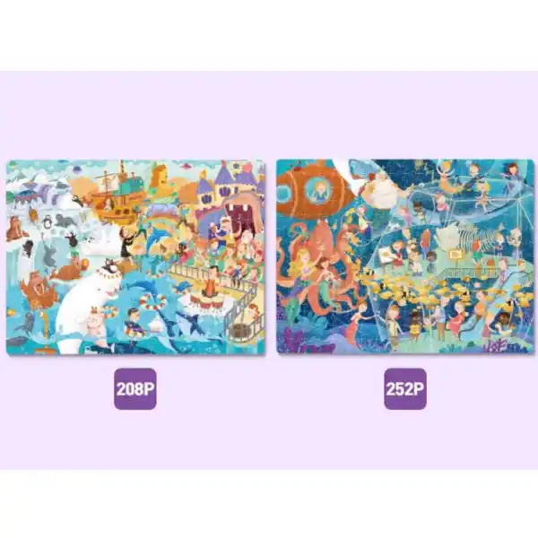 Seria de puzzle-uri „Cântecul mării”, 2 în 1, nivelul 7