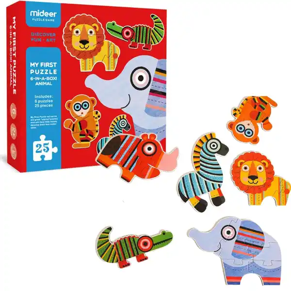 Primul puzzle „Animale sălbatice”