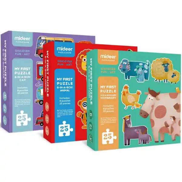 Primul puzzle „Animale sălbatice”