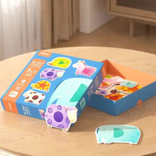 Primul puzzle „Geometrie și animale”