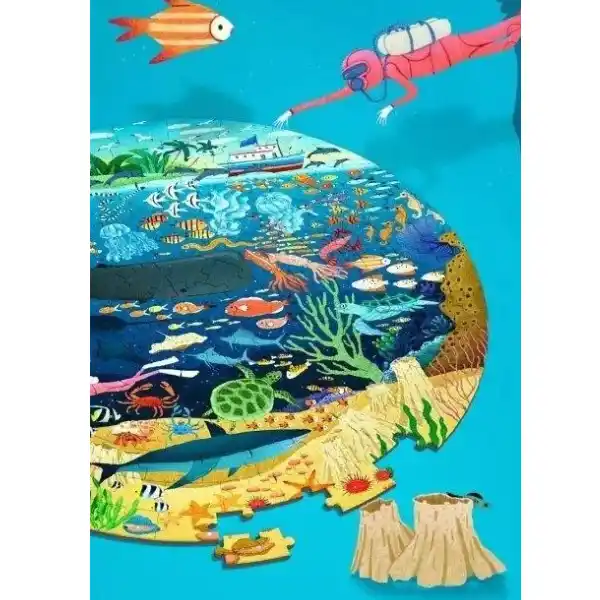 Puzzle rotund “Scufundă-te în mare” 150 elem.