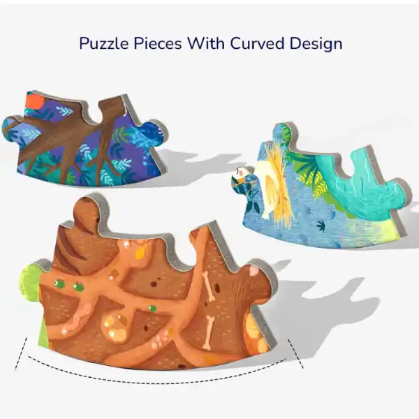 Puzzle rotund “O zi în pădure”, 150 elem.