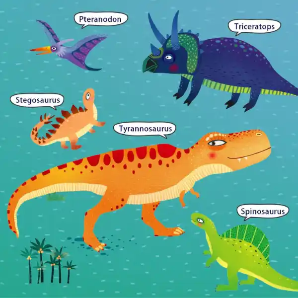 Puzzle în valiză „Era dinozaurilor”, 104 elem.