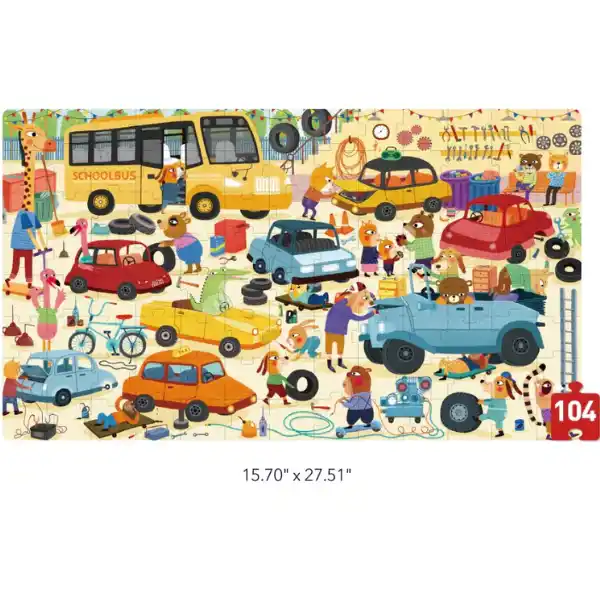Puzzle în valiză „Garaj”, 104 elem.