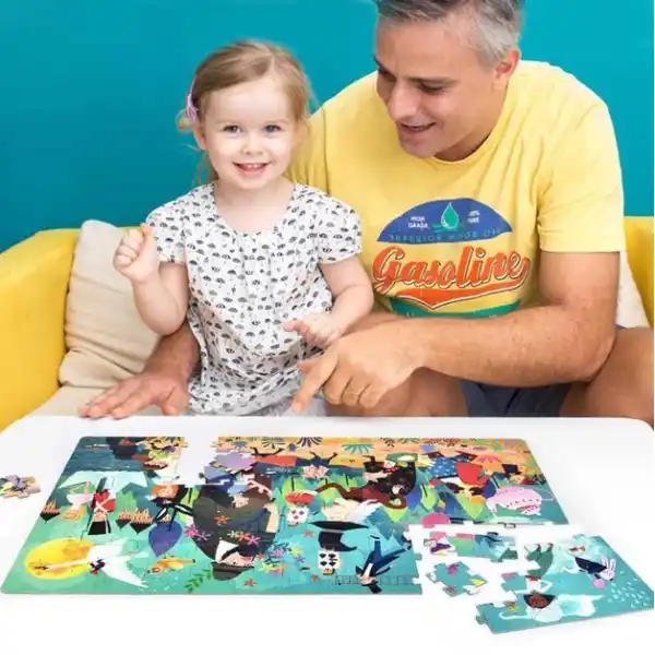 Puzzle în valiză “Parada basmelor”, 104 elem.