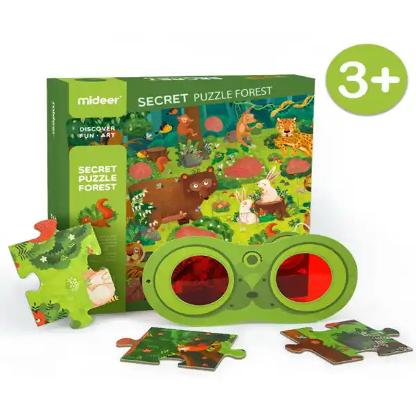 Puzzle cu taine „Pădurea”, 35 elem.