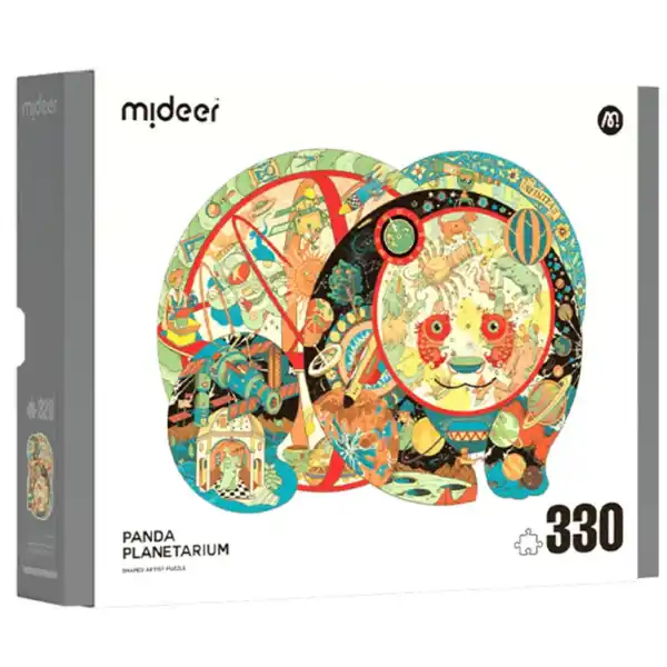 Puzzle cu detalii neobișnuite „Panda Planetariu”, 330 elem.