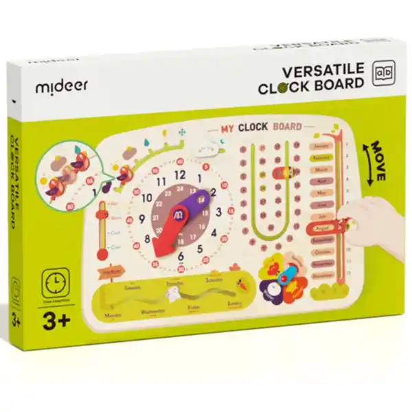 Бизиборд  8 в 1 “Календарь с часами”