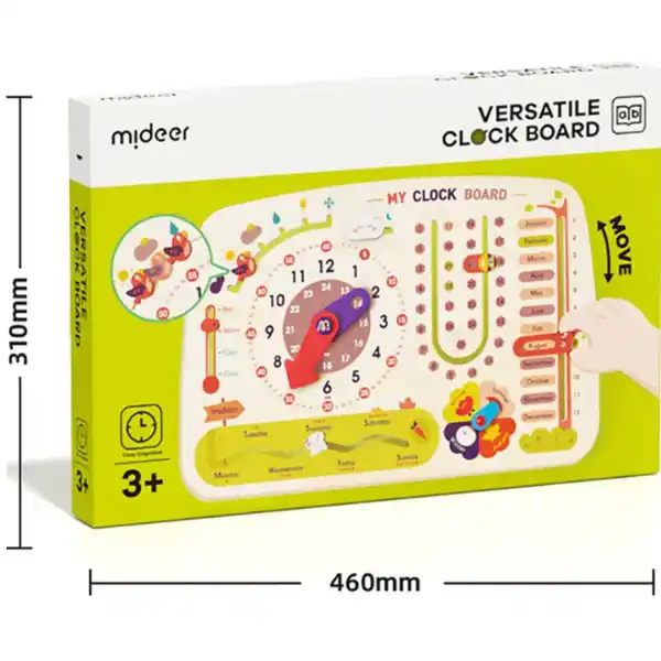 Бизиборд  8 в 1 “Календарь с часами”