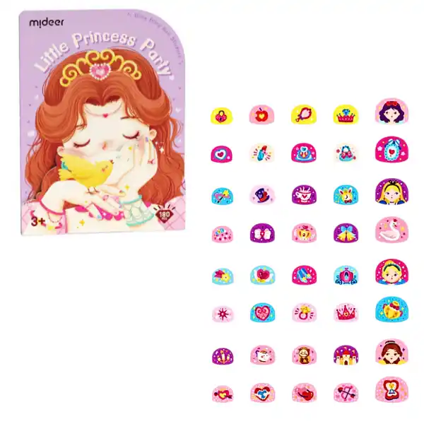 Наклейки для ногтей “Вечеринка маленькой принцессы”