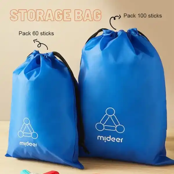 Магнитный конструктор “Радужные цилиндры”, 60 шт.