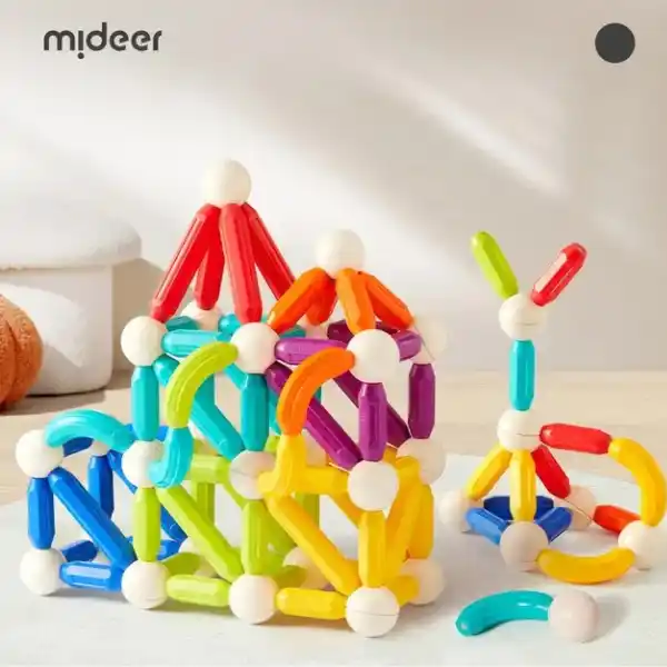 Магнитный конструктор “Радужные цилиндры”, 60 шт.