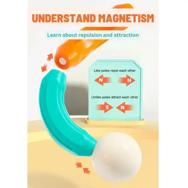 Магнитный конструктор “Радужные цилиндры”, 60 шт.