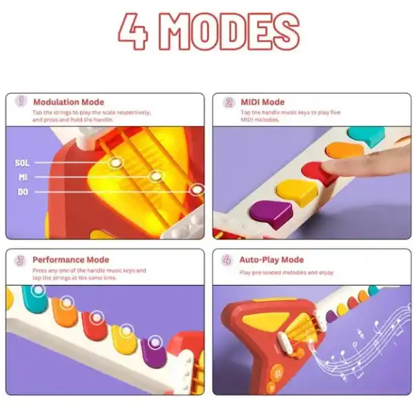 Электронная гитара 4 в 1