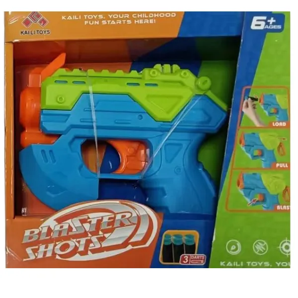 Mini-blaster cu 3 gloanțe fine, 2 culori