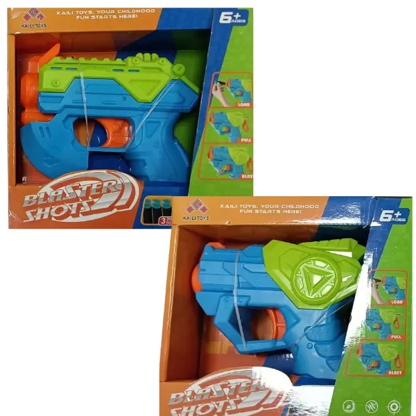 Mini-blaster cu 3 gloanțe fine, 2 culori
