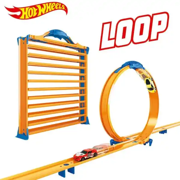 Hot Wheels  Портативный гараж-кейс с дорожками для хранения машинок