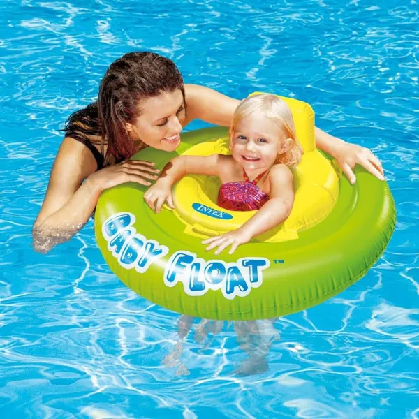 INTEX Cerc gonflabil cu decupaje pentru picioare D 76 cm, până la 15kg, 1-2 ani