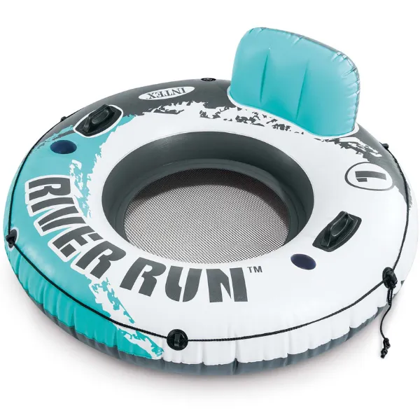 INTEX Cerc gonflabil “River run” cu mînere și suport spate, D 135 cm, pînă la 100 kg