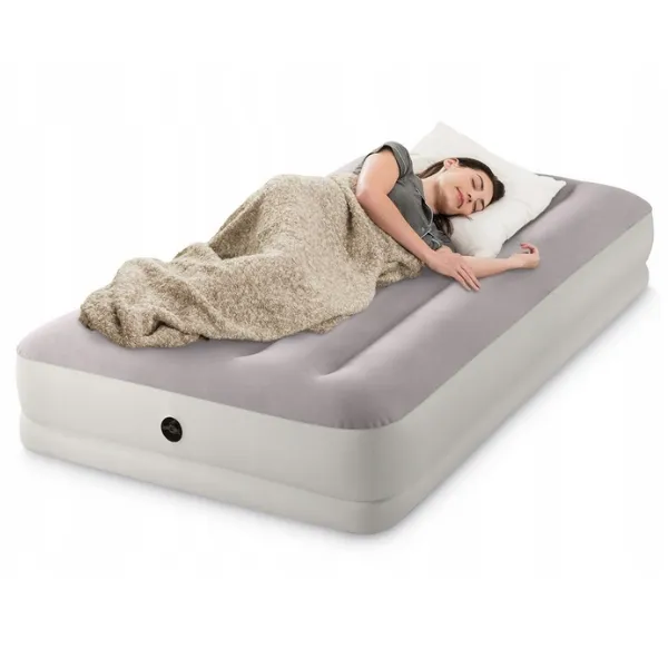 Saltea gonflabilă “Velur Prestige” 99x191x30 cm cu pompa USB portabilă 5V, până la 136 kg