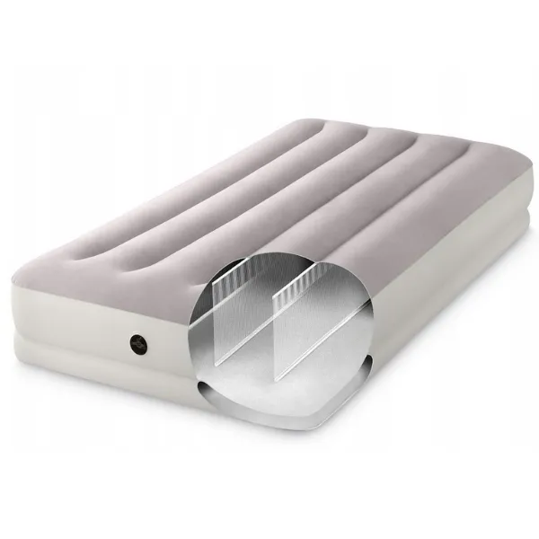 Saltea gonflabilă “Velur Prestige” 99x191x30 cm cu pompa USB portabilă 5V, până la 136 kg