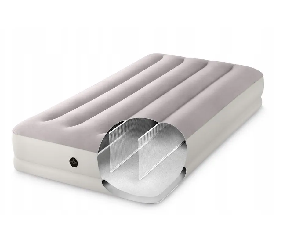 Saltea gonflabilă “Velur Prestige” 99x191x30 cm cu pompa USB portabilă 5V, până la 136 kg