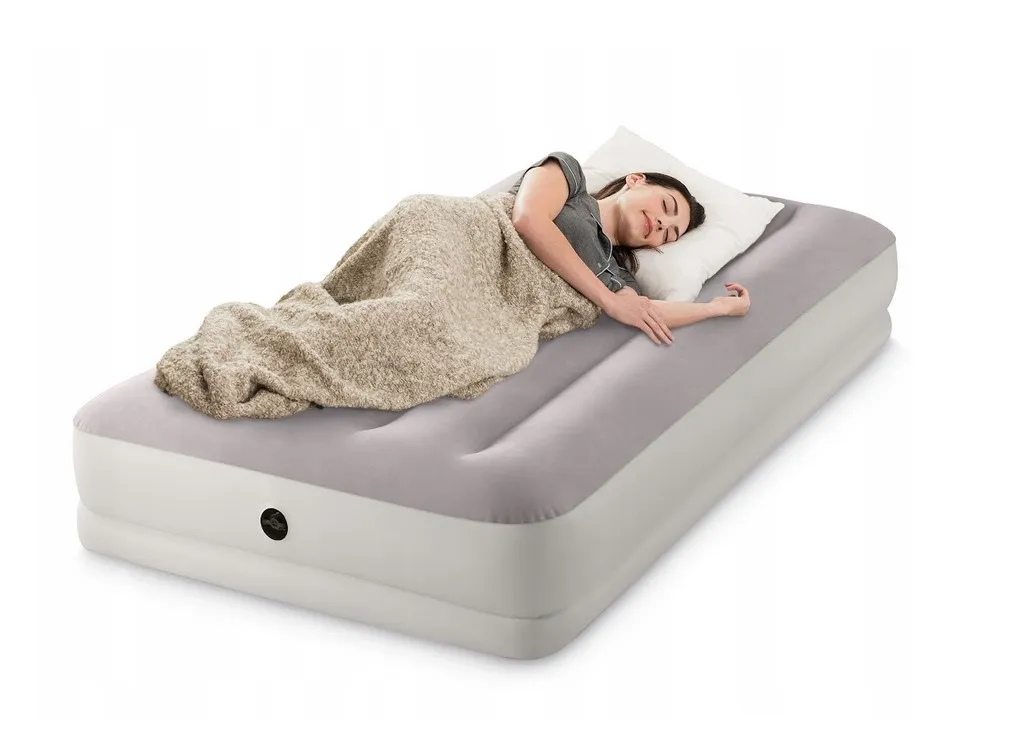 Saltea gonflabilă “Velur Prestige” 99x191x30 cm cu pompa USB portabilă 5V, până la 136 kg