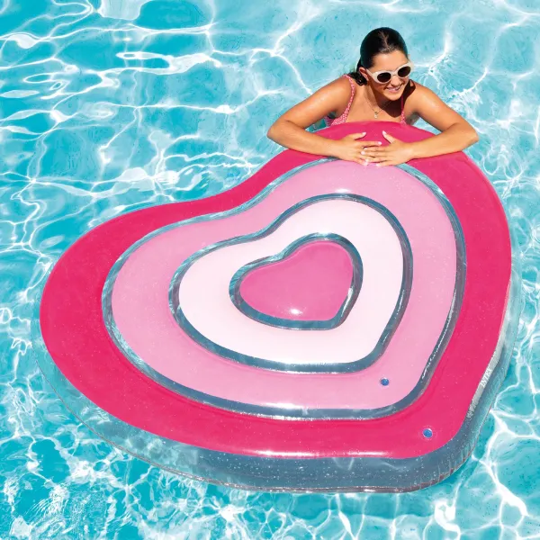 INTEX Plută-saltea gonflabilă „Inimă” 155x135x25 cm, până la 100 kg