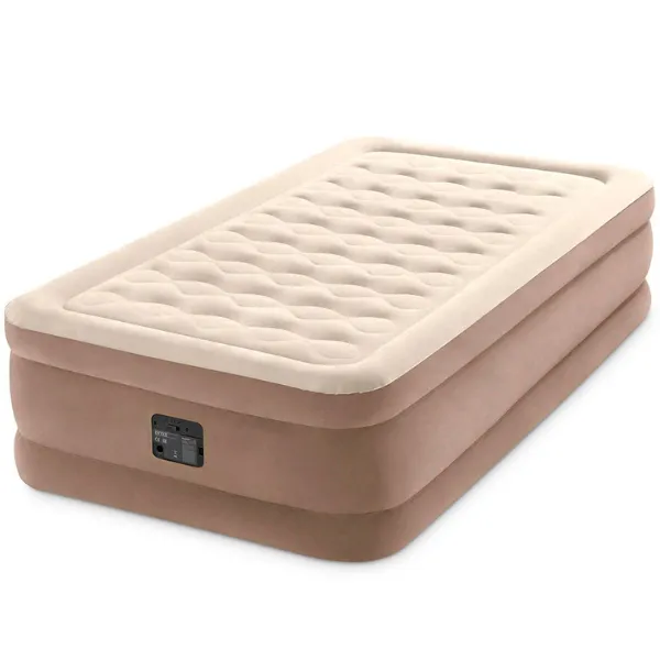 Pat gonflabil “Velur Ultra Plush” 99х191х46 cm cu pompă încorporată 220V, până la 136 kg