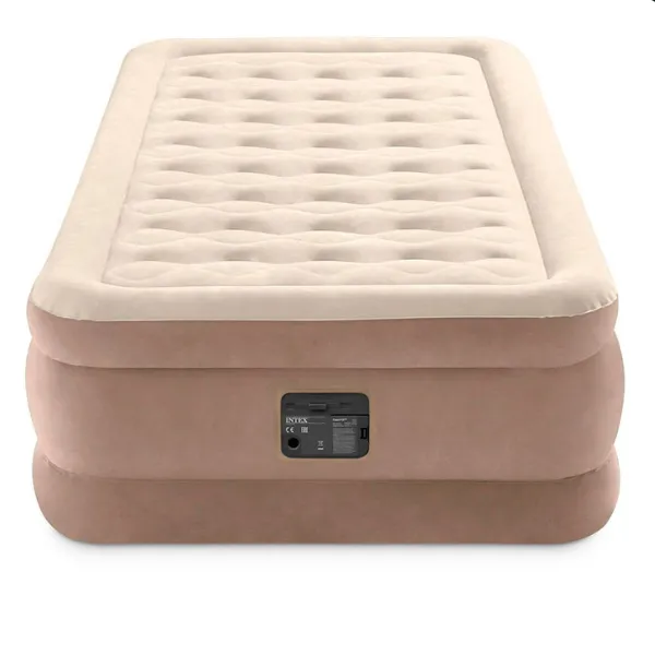 Pat gonflabil “Velur Ultra Plush” 99х191х46 cm cu pompă încorporată 220V, până la 136 kg