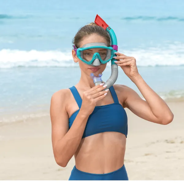 Bestway Set de înot (labe, mască, snorkel), 14+, 2 culori