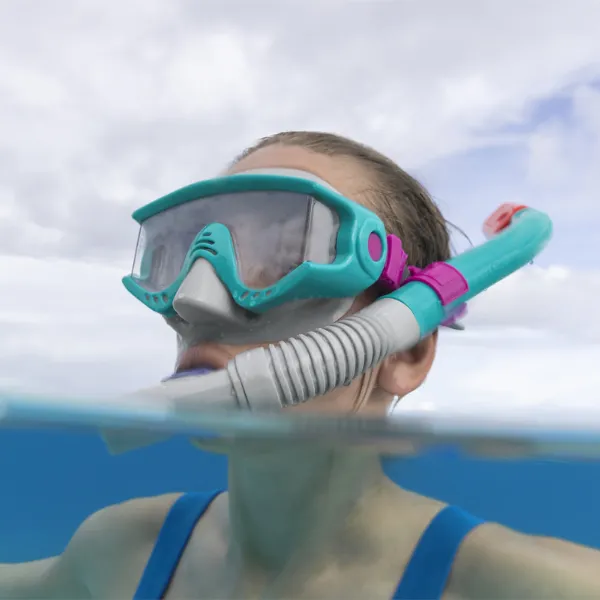 Bestway Set de înot (labe, mască, snorkel), 14+, 2 culori