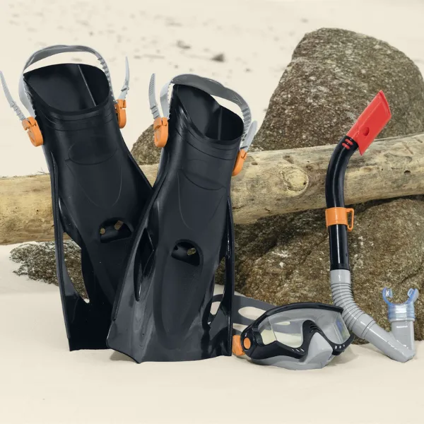 Bestway Set de înot (labe, mască, snorkel), 14+, 2 culori