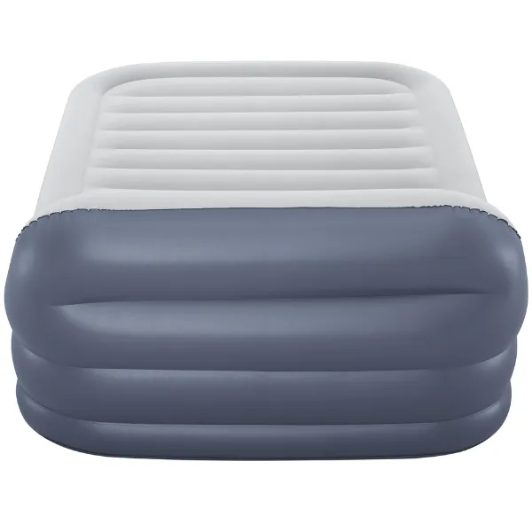 Saltea gonflbilă cu pompa electrică 220 V încorporată și tăblie, 226x152x84 cm
