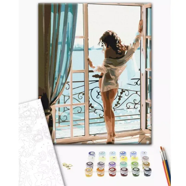 Pictură pe numere 40*50 сm (fără cutie) – Dimineață seducătoare