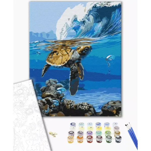 Pictură pe numere 40*50 cm (în cutie) – În așteptarea surferului