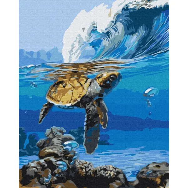 Pictură pe numere 40*50 cm (în cutie) – În așteptarea surferului